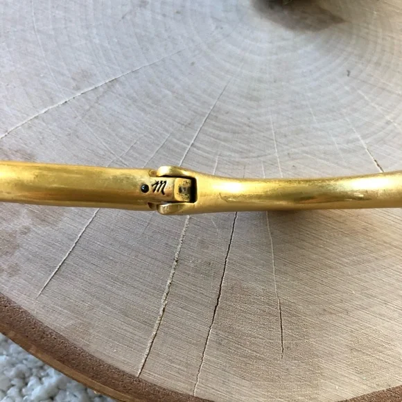 Sold* Madewell Gold Hinged Bangle Bracelet - Picture 5 of 6